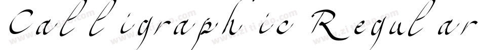 Calligraphic Regular字体转换